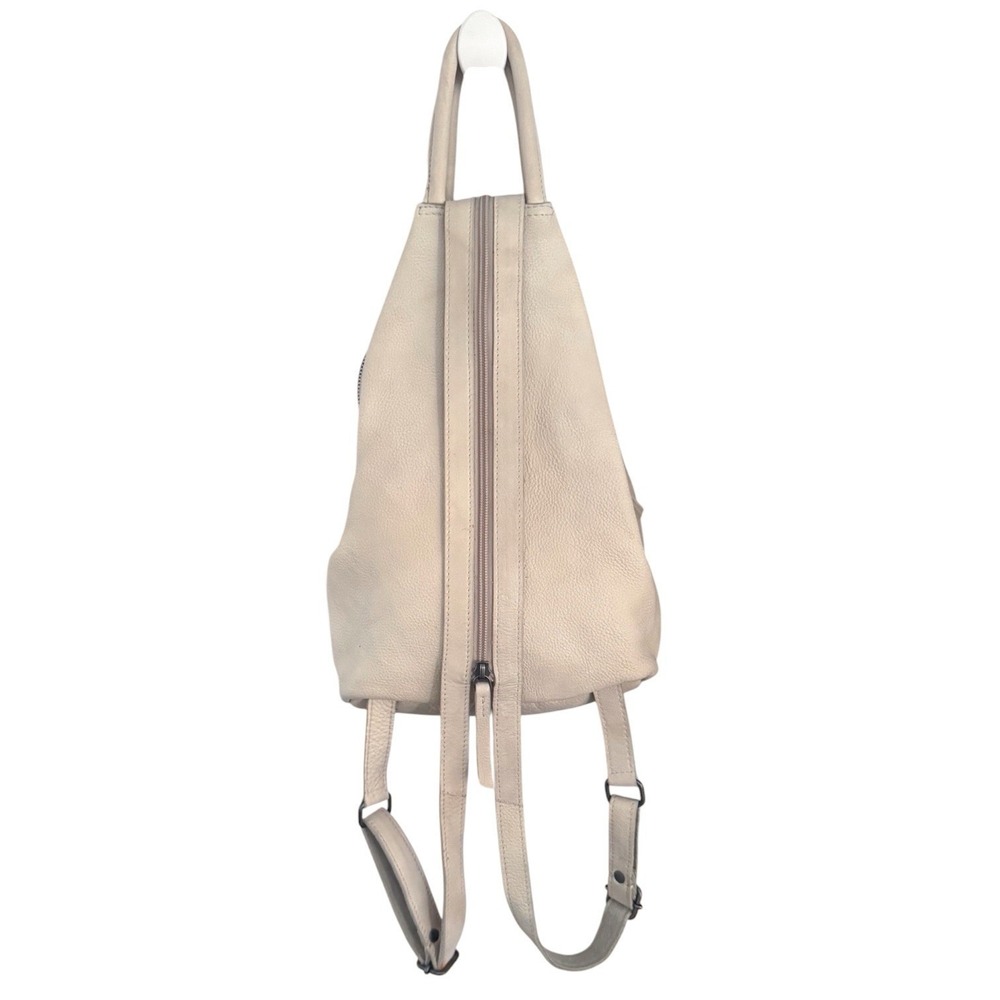 FREE PEOPLE We The Free Leather  Soho Convertible Sling Bag Beige - Picture 3 of 11